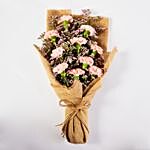 Lovely Pink Carnations Bouquet