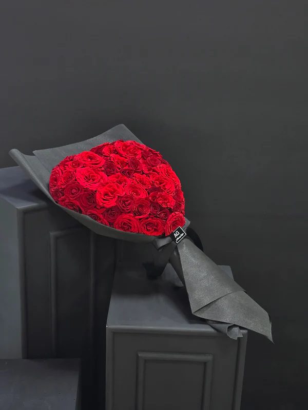 Heart of Passion: Red Roses Bouquet