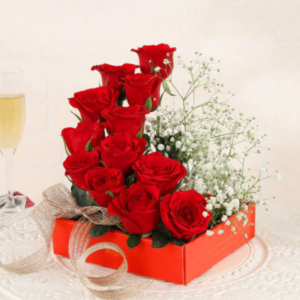 Lovely Red Roses Box