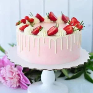 Elegant Strawberry Cake