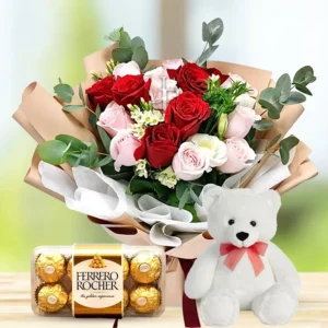 Bouquet of Pink Roses, Chocolate