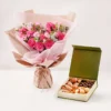 Birthday Wish Carnation Bouquet And Treat Box