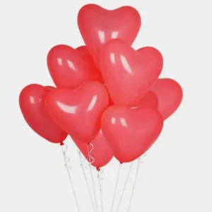 Red Heart Shape Balloons