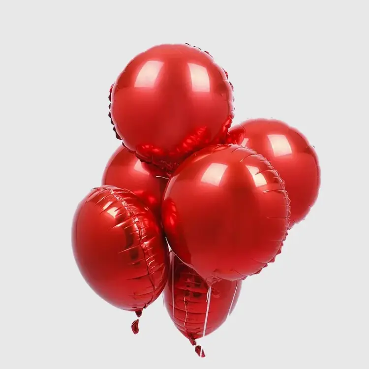 Red Helium Foil Balloons